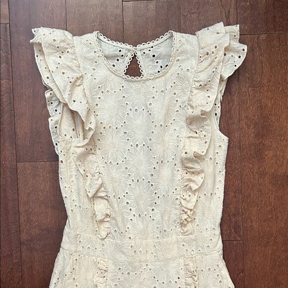 Happy x Nature Kate Hudson Daisy Eyelet Romper, Size 2 - Picture 3 of 16